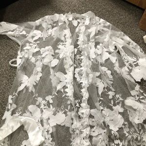 Lace White Robe